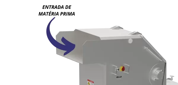 Entrada de matéria-prima