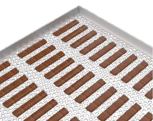 Bandeja em Inox Perfurada