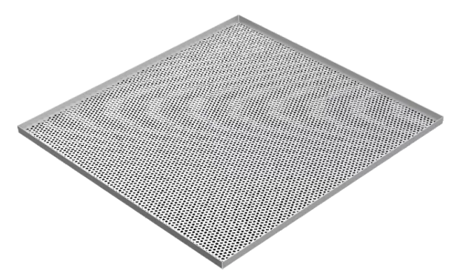 Bandeja em Inox Perfurada