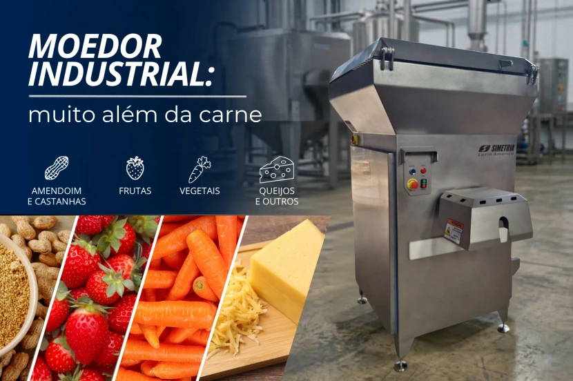 Moedor industrial: aplicações em amendoim, frutas, castanhas e vegetais